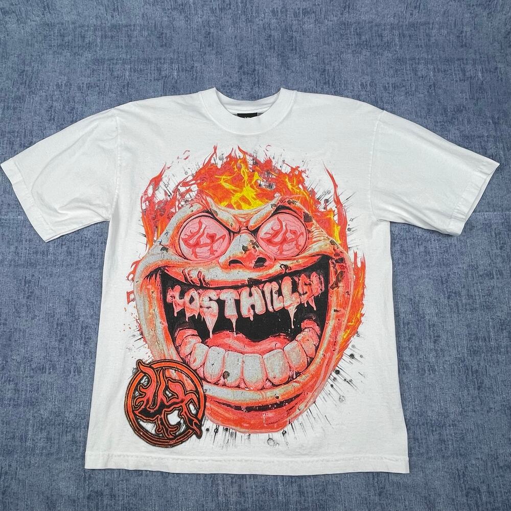 Lost Hills “Most Hilled” Double-Sided Graphic Tee – White – Medium – NWT